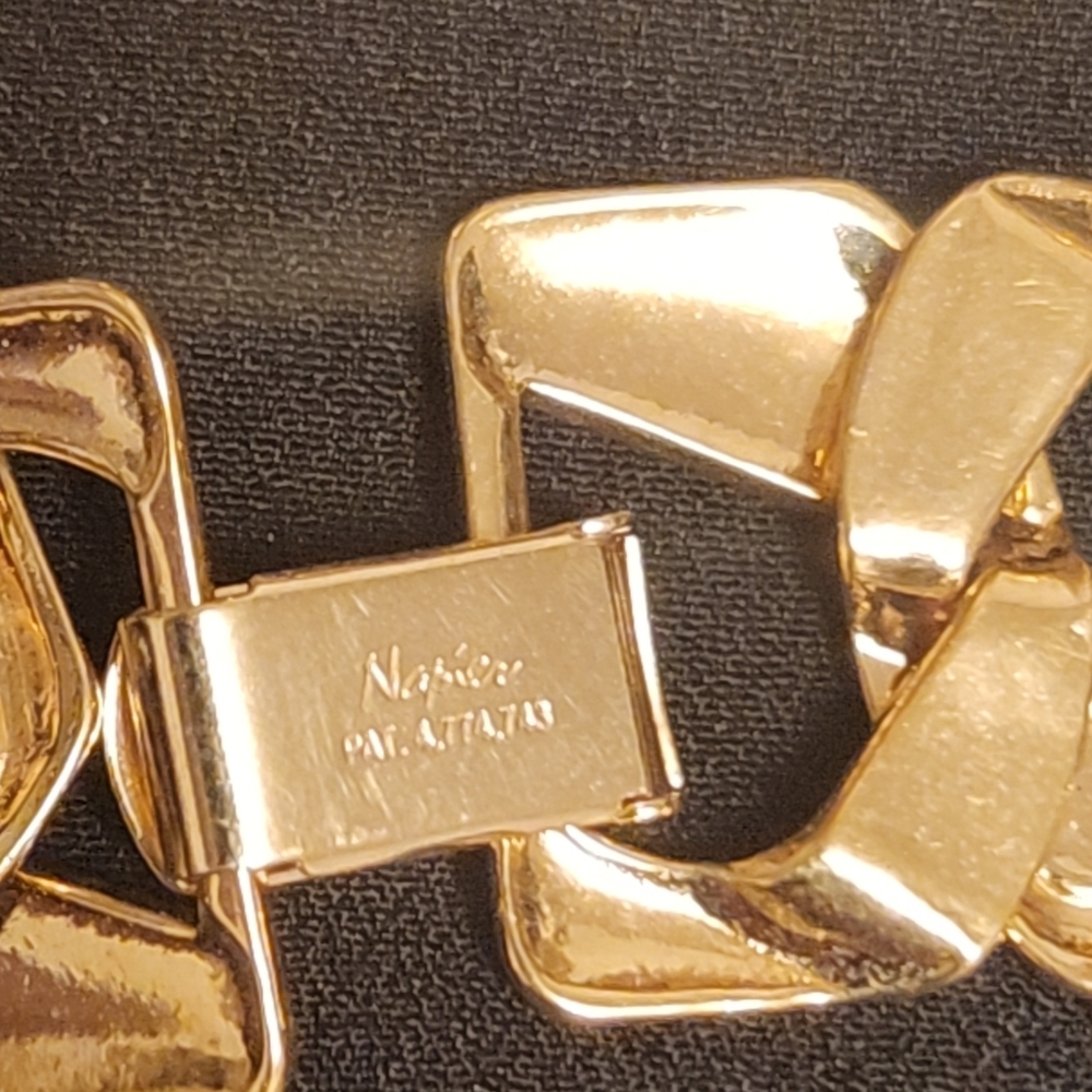 Napier Gold-tone And Black Bracelet + Black And Silver-tone Napier Bracelet - Picture 2 of 10
